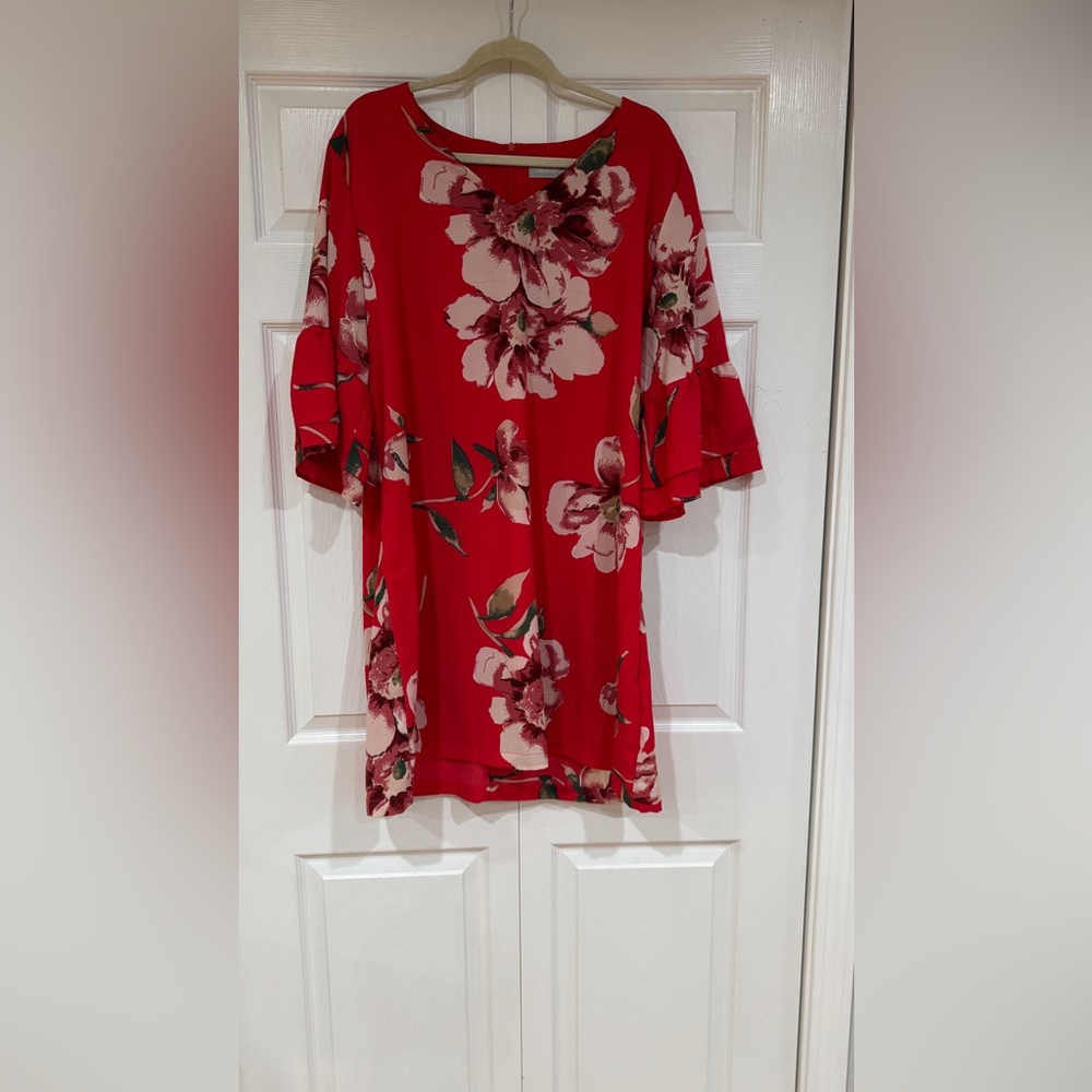 Floral Red Women's Top